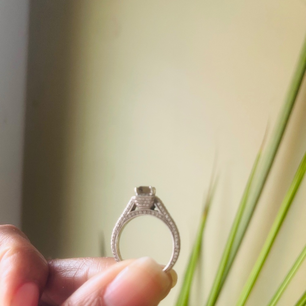Smoky Topaz  Diamond Ring (18K Gold)